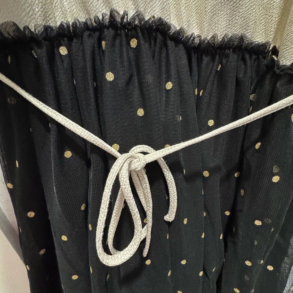 Justice girls sz 16 gold and black dress